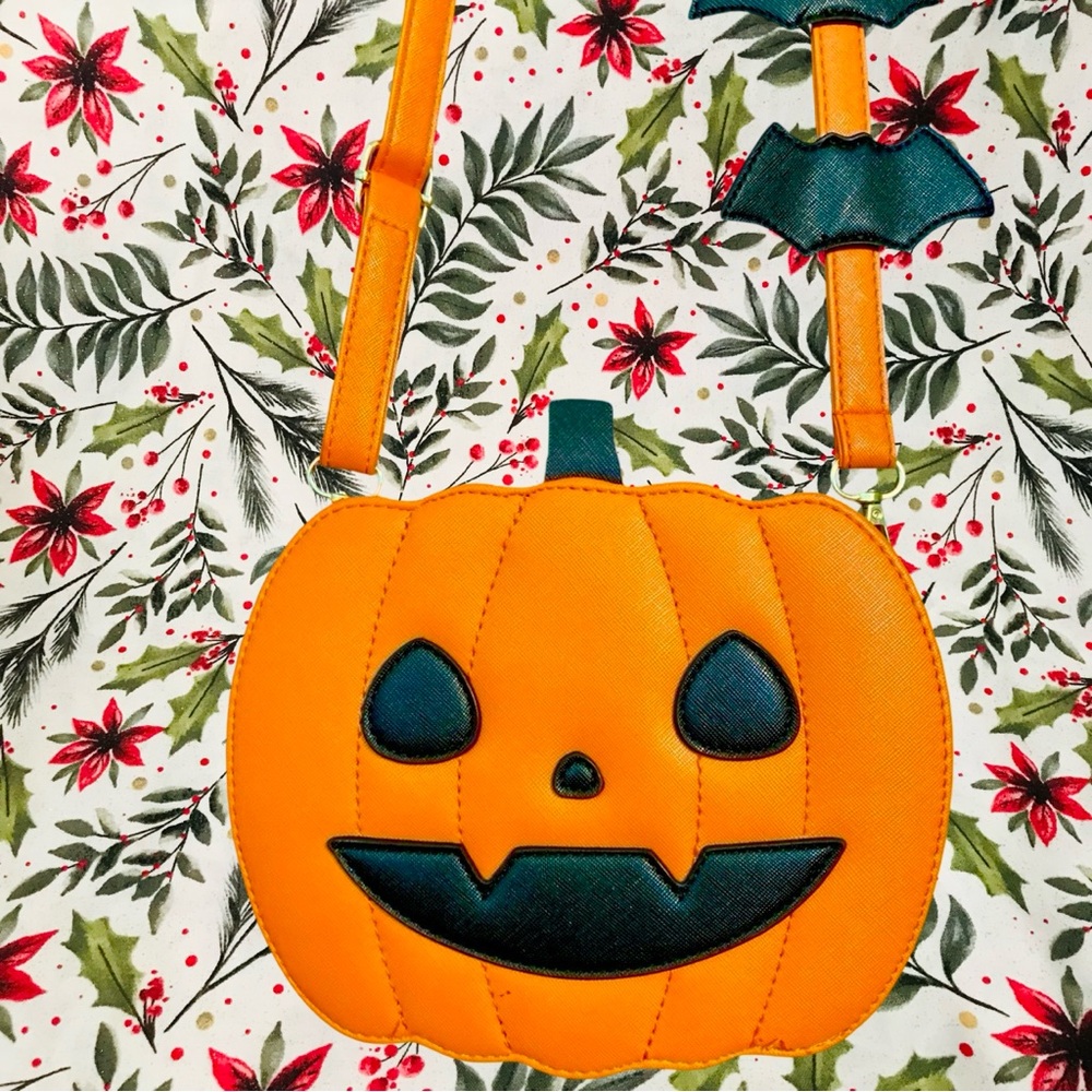 Jack O Lantern Pumpkin Crossbody Bag